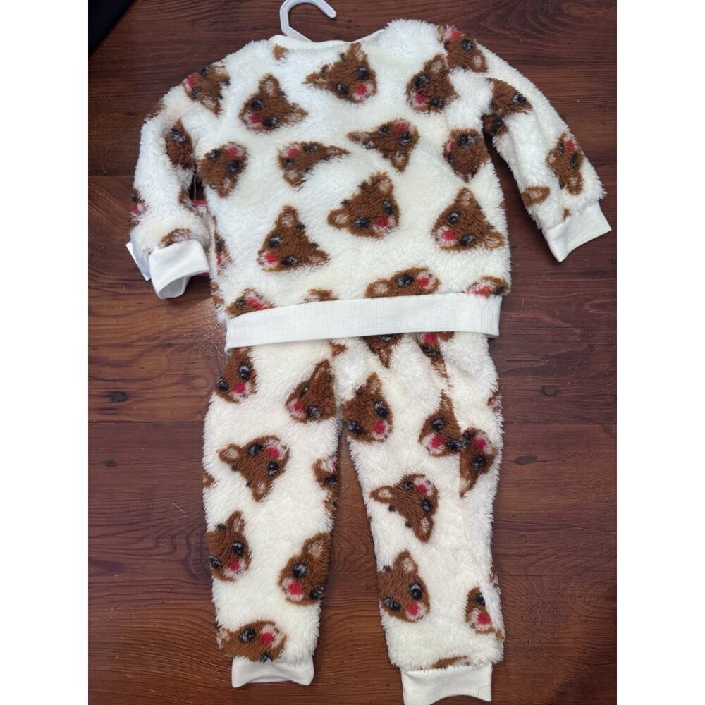 Rudolph the Red Nosed Reindeer Baby 2-Piece Sweat Suit Size 12 Months NWT